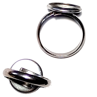 Prstýnek s lůžkem 17mm,12lůžko"77825"1ks/bal
